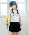 ベビー服 女の子 ドレス＆バッグ 小物プリント 綿100％ Tシャツ オフホワイト(11) モデル画像
