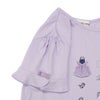 ベビー服 女の子 ドレス＆バッグ 小物プリント 綿100％ Tシャツ パープル(91) デザインポイント1