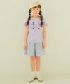 ベビー服 女の子 ドレス＆バッグ 小物プリント 綿100％ Tシャツ パープル(91) モデル画像3