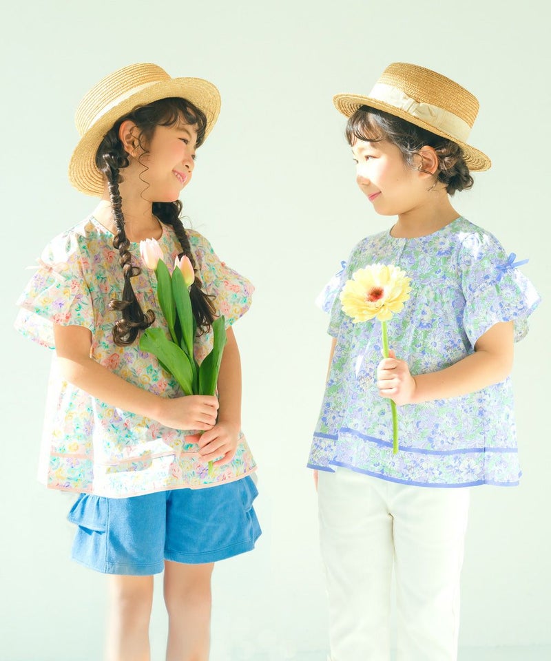 【27度の服装は?】気温別・子供の服装選びのポイント▲綿100%通気性抜群ブラウス
