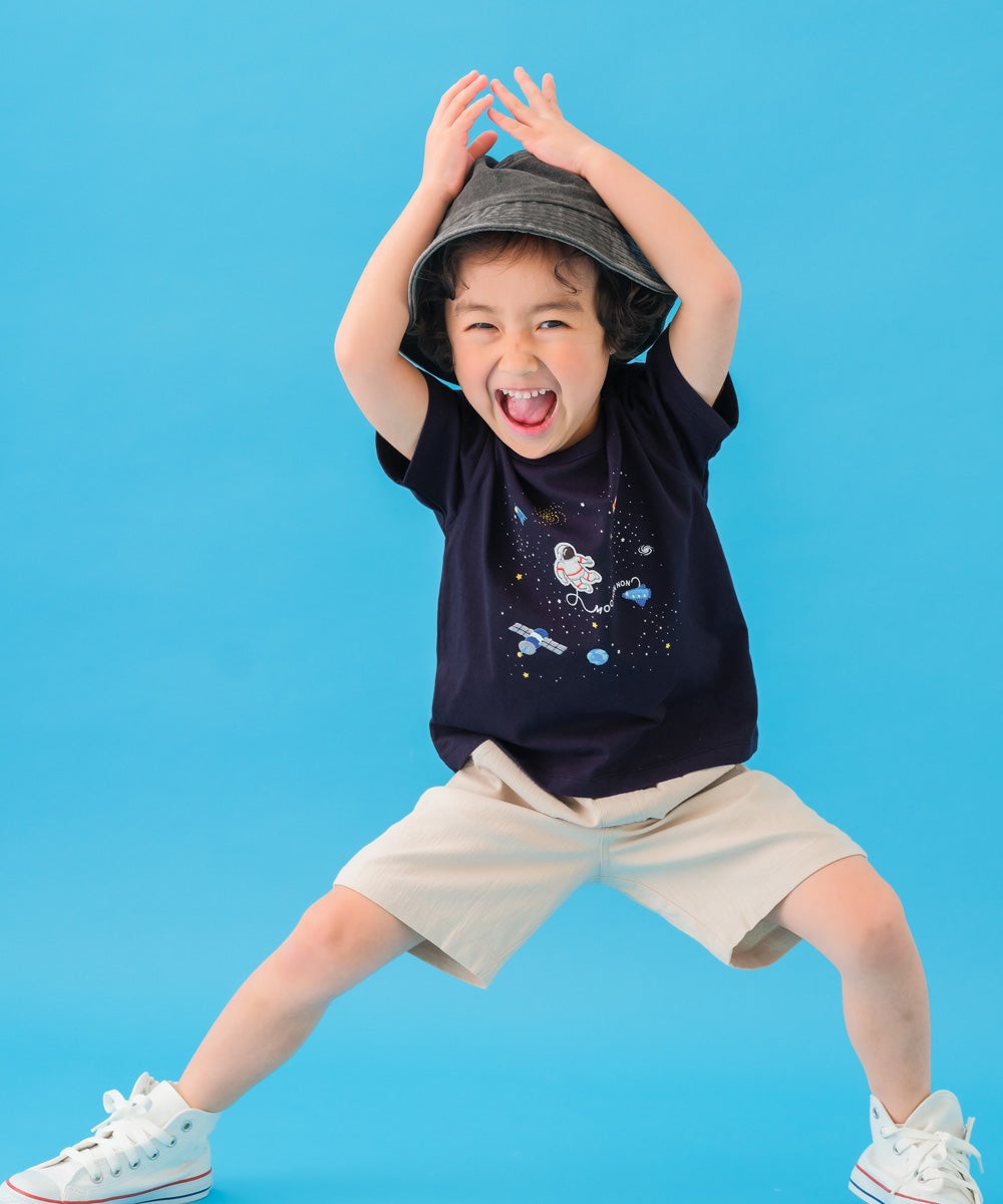 ベビー服 男の子 綿100％ こども服 キッズ 刺繍 宇宙