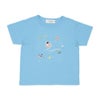 ベビー服 男の子 綿100％ 宇宙 刺繍 半袖 Tシャツ ブルー(61) 正面