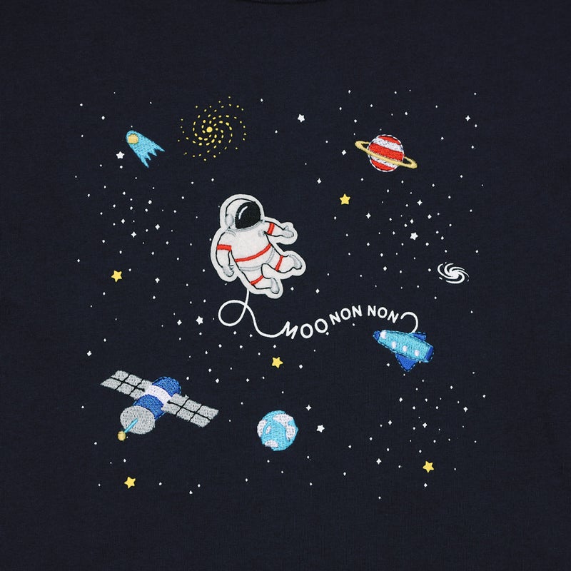 【男の子】プレゼントにおすすめのベビー服/宇宙 刺繍半袖Tシャツ