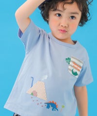 ベビー服 男の子 小学生 こども服 春服 夏服 恐竜 刺繍 かっこいい
