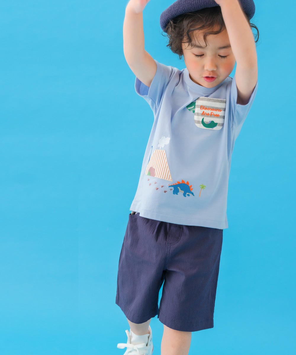 ベビー服 男の子 小学生 こども服 春服 夏服 恐竜 刺繍 かっこいい