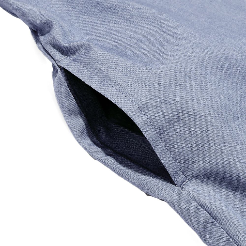 子供服 女の子 ボーダー ＆ 肩フリル 重ね着風 ワンピース ブラック(00) デザインポイント2