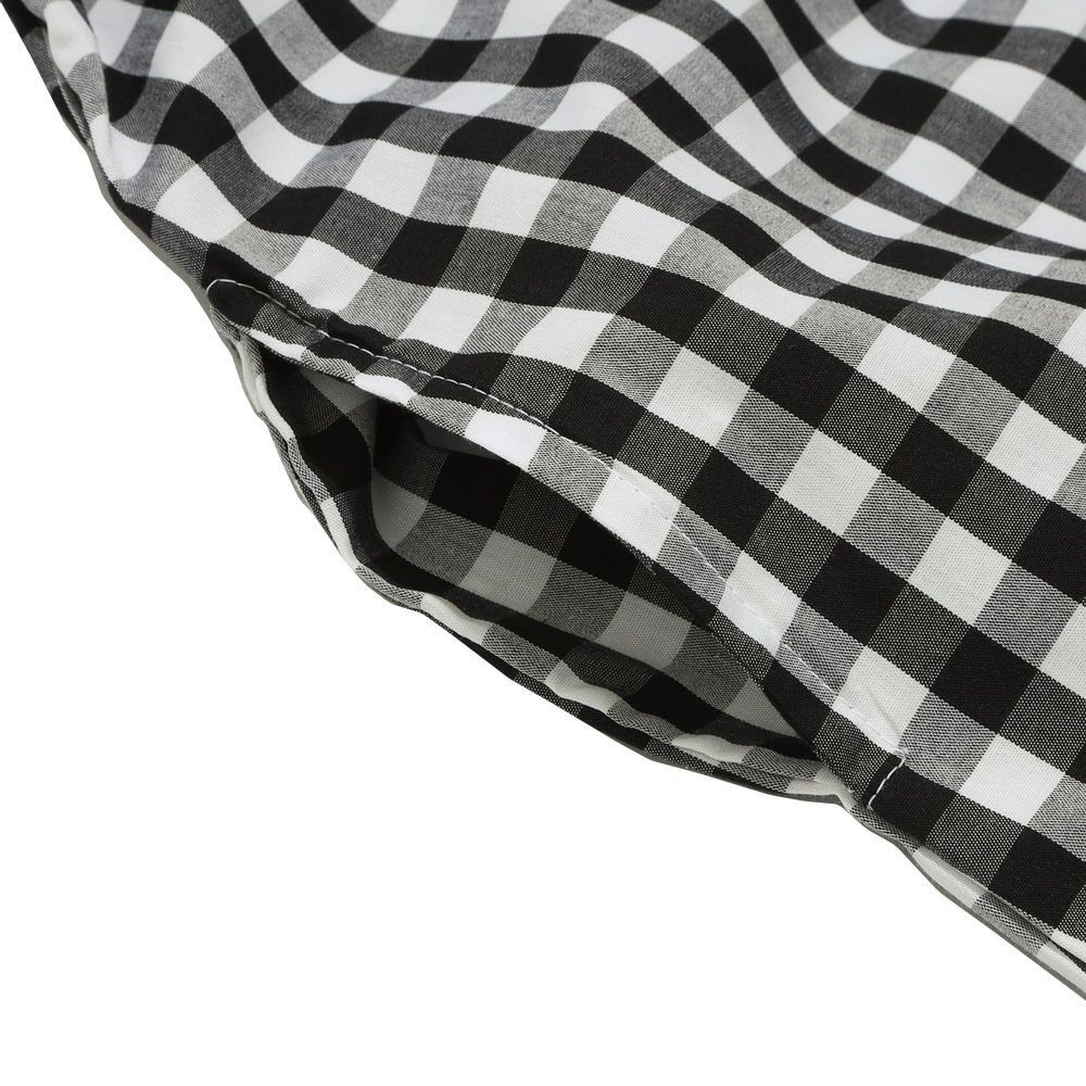 ベビー服 女の子 キャミソール 重ね着風 ワンピース ホワイト×ブラック(10) デザインポイント2