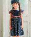 子供服 女の子 日本製 綿100％ リバティプリント使用 花柄 フリル ワンピース