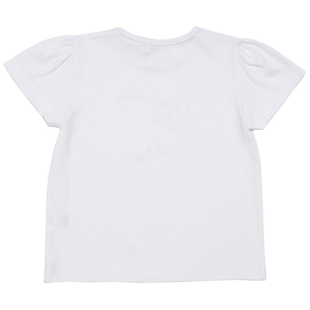 子供服 女の子 綿100％ アイスクリーム Tシャツ オフホワイト(11) 背面