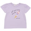 子供服 女の子 綿100％ アイスクリーム Tシャツ パープル(91) 正面