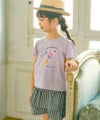 子供服 女の子 綿100％ アイスクリーム Tシャツ パープル(91)