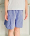 子供服 女の子 音符ロゴ ストライプ柄 キュロット パンツ