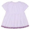 ベビー服 女の子 ボーダー柄 Tシャツ パープル(91) 背面