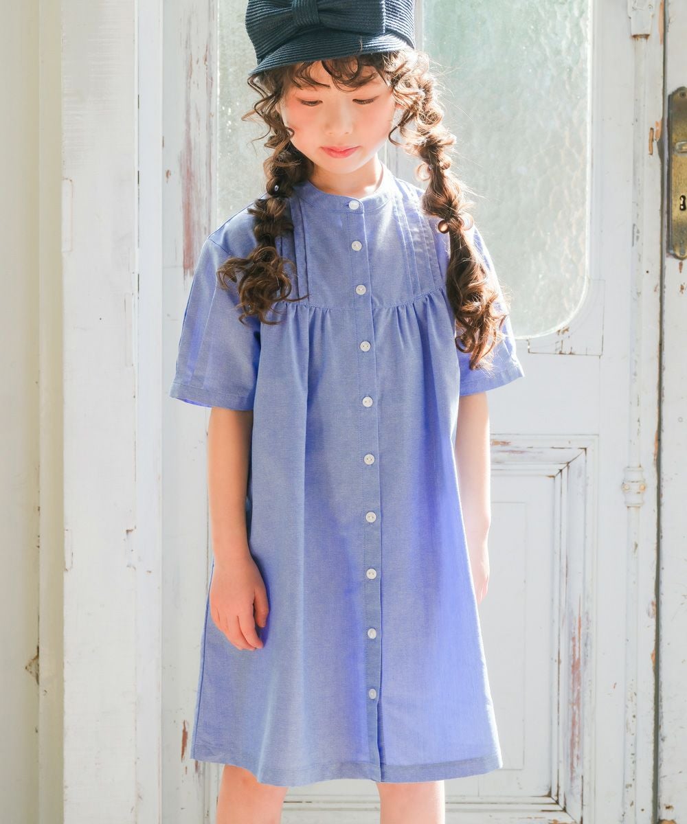 丸首 前開き シャツワンピース｜ベビー・子供服 通販 moononnon むー