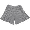 ベビー服 女の子 千鳥柄 リボン付き キュロットパンツ ホワイト×ブラック(10) 背面