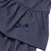 ベビー服 女の子 デニムツイルニット フリルキュロットパンツ ネイビー(06) デザインポイント1