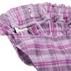 子供服 女の子 オリジナルチェック柄 ダブルニットキュロットパンツ パープル(91) デザインポイント2