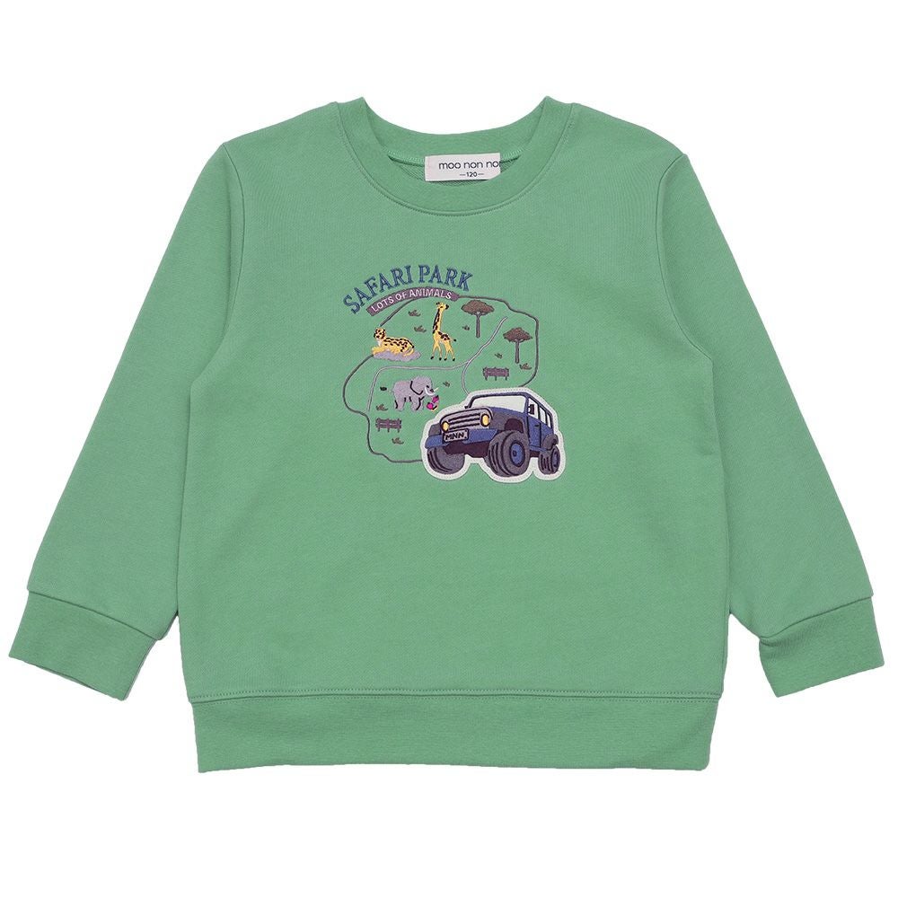 サファリパーク刺繍 裏毛トレーナー｜ベビー・子供服 通販 moononnon