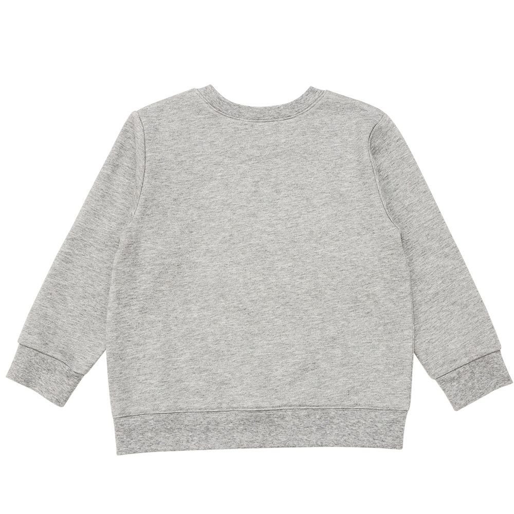 ベビー服 男の子 ロボットワッペン ロゴ刺繍 裏毛トレーナー 杢ｸﾞﾚｰ(92) 背面