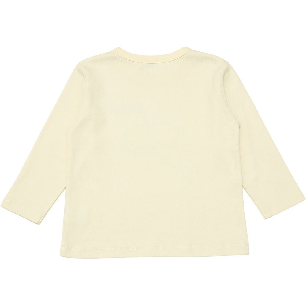 ベビー服 男の子 電車刺繍 動物園プリント Tシャツ オフホワイト(11) 背面