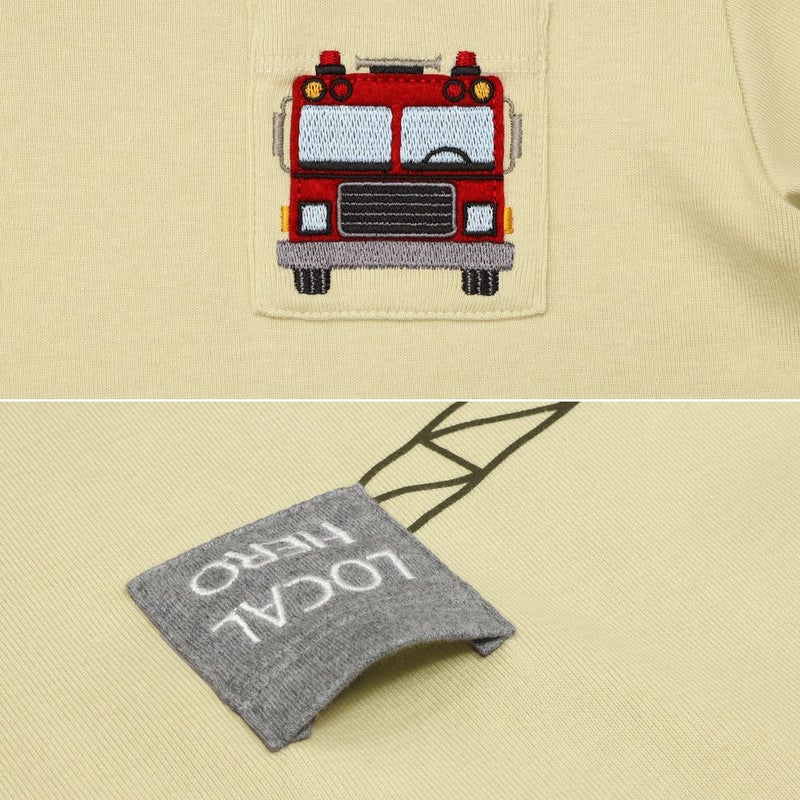 【男の子】プレゼントにおすすめのベビー服/はたらく車長袖Tシャツ