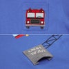 ベビー服 男の子 はたらく車ワッペンつき Tシャツ ブルー(61) デザインポイント1