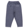 ベビー服 男の子 男女兼用 デニムツイルニット マチつきテーパードパンツ ネイビー(06) 背面