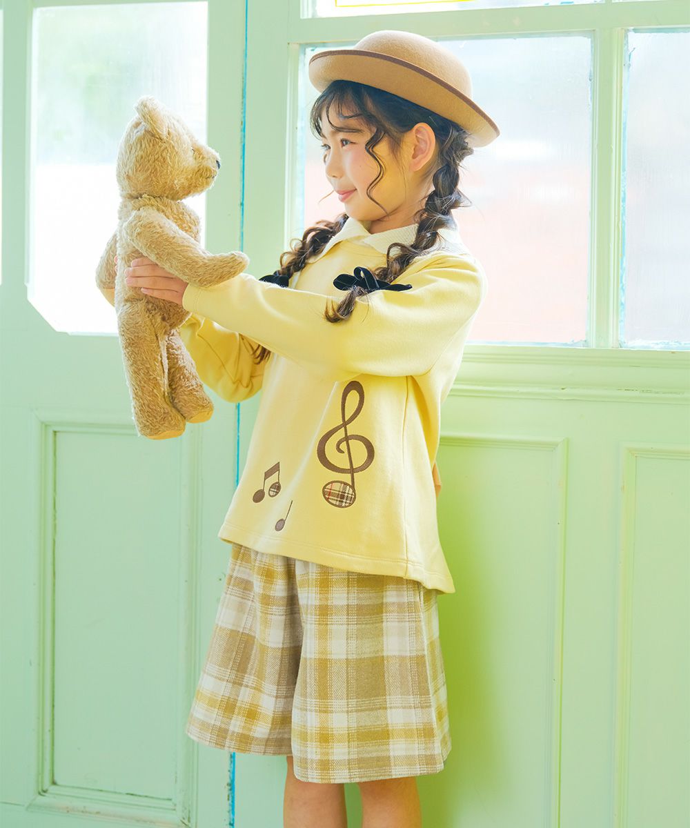 チェック柄 裏地付き 厚手 キュロットパンツ｜ベビー・子供服 通販