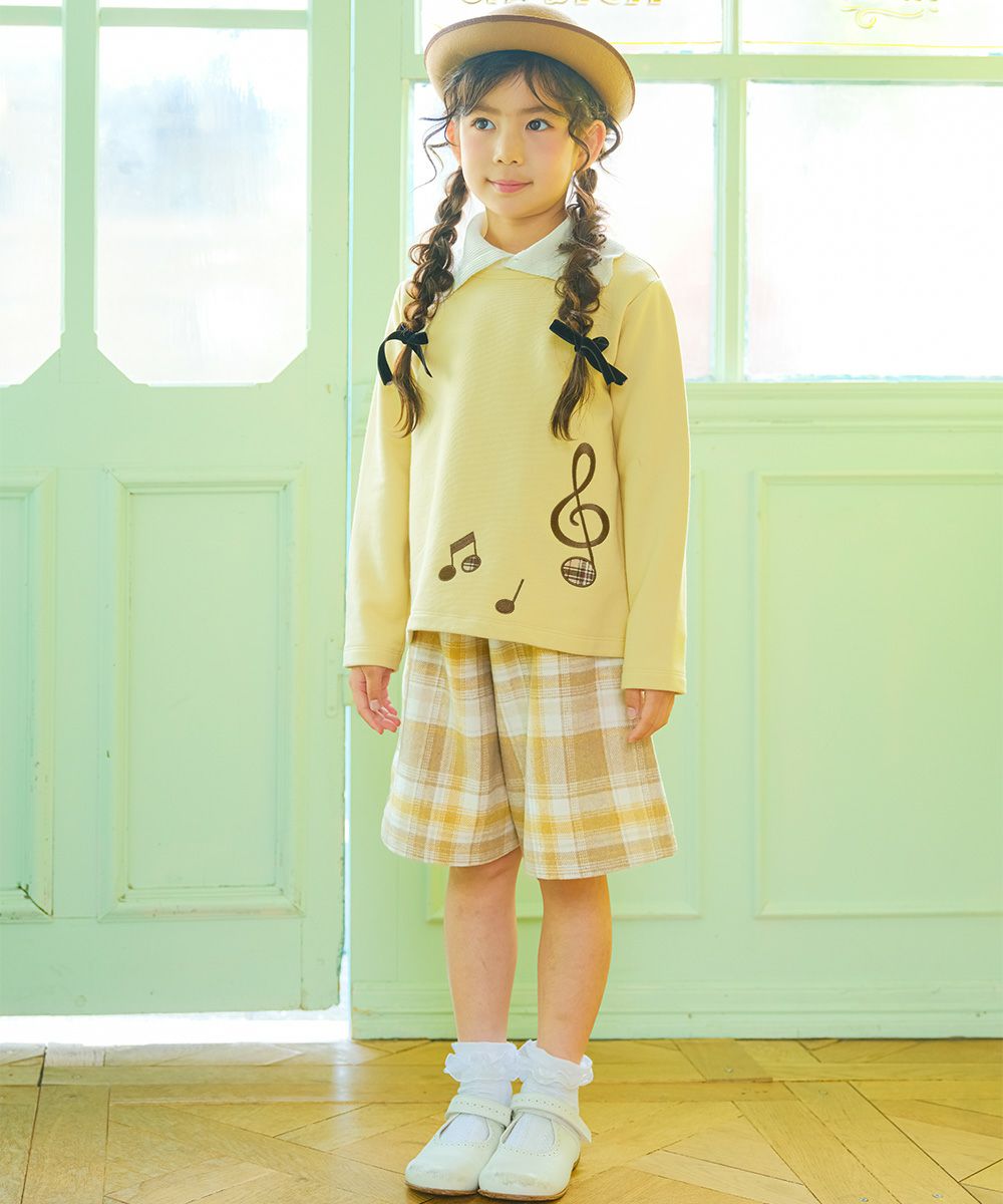 チェック柄 裏地付き 厚手 キュロットパンツ｜ベビー・子供服 通販