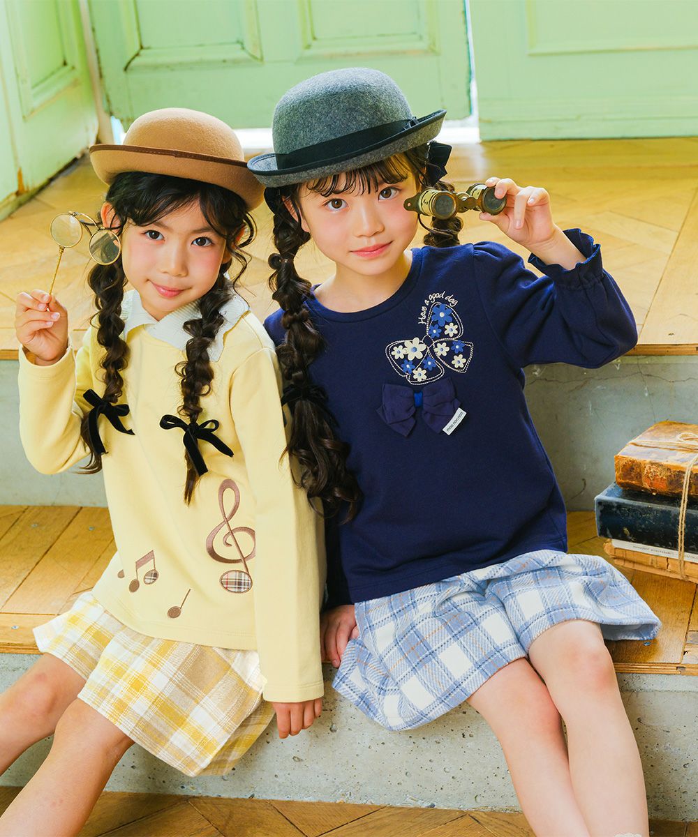 チェック柄 裏地付き 厚手 キュロットパンツ｜ベビー・子供服 通販