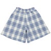 子供服 女の子 チェック柄 裏地付き 厚手 キュロットパンツ ブルー(61) 背面