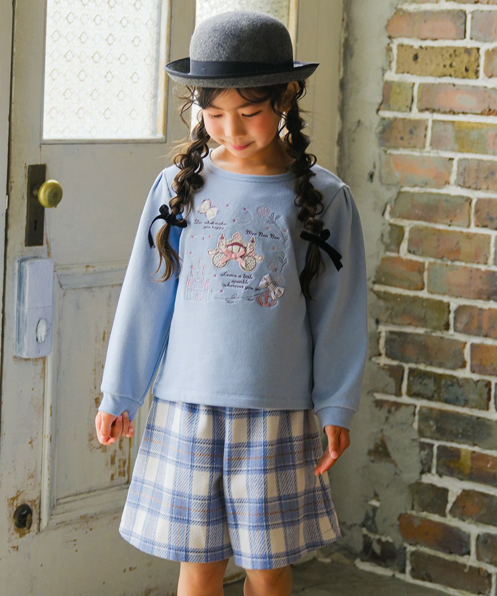 チェック柄 裏地付き 厚手 キュロットパンツ｜ベビー・子供服 通販