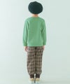 ベビー服 男の子 子ども服 こども キッズ ジャガードニット ストレッチ チェック柄 フルレングス ジョガーパンツ ブラウン(05) モデル画像3