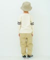 子供服 男の子 子ども服 こども キッズ ストレッチツイル ウエストゴム ポケットマチつき テーパードパンツ ベージュ(51) モデル画像2