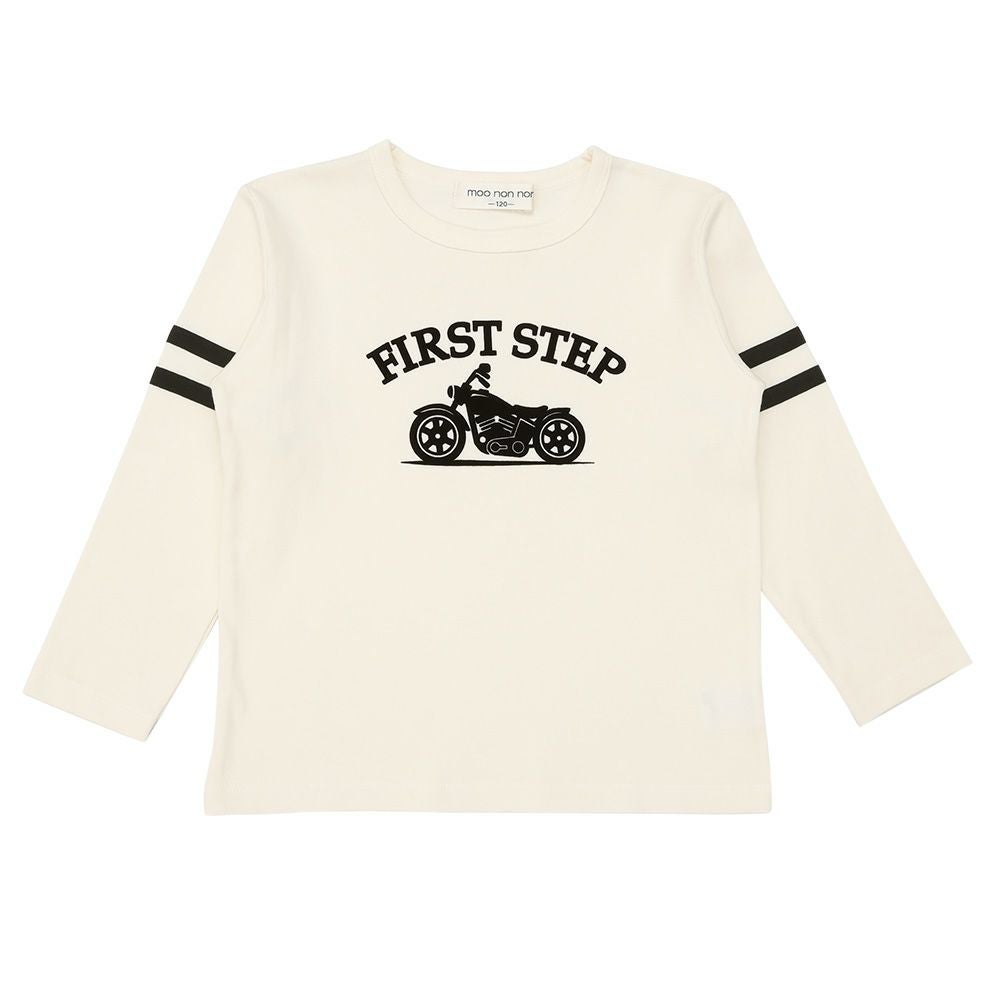 綿100％ バイク ロゴ フロッキープリントTシャツ｜ベビー・子供服 通販