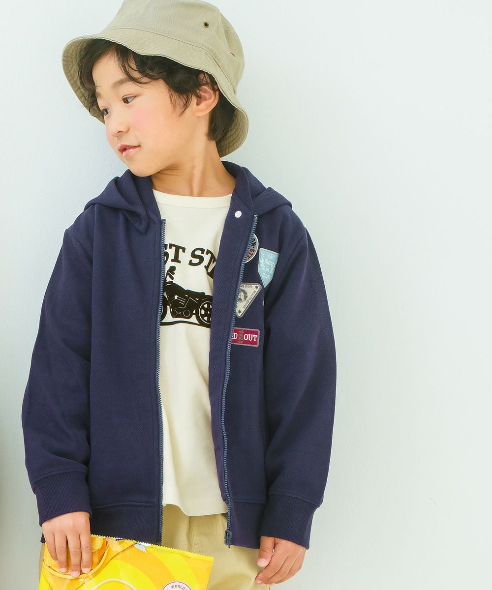 綿100％ バイク ロゴ フロッキープリントTシャツ｜ベビー・子供服 通販