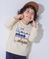 ベビー服 男の子 子ども服 こども キッズ 電車 飛行機 ワッペン 車刺繍 乗り物 裏毛 アイボリー(12) モデル画像1