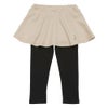 ベビー服 女の子 音符刺繍 10分丈スカッツ ベージュ(51) 正面