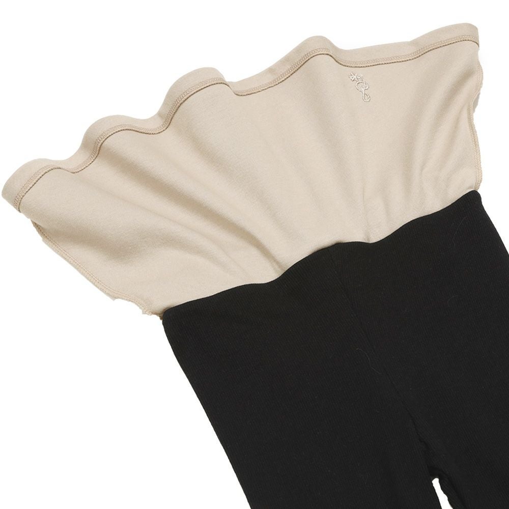 ベビー服 女の子 音符刺繍 10分丈スカッツ ベージュ(51) デザインポイント1