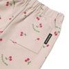 ベビー服 女の子 オリジナルチェリー柄　10分丈レギンスパンツ ピンク(02) デザインポイント1