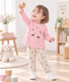 ベビー服 女の子 オリジナルチェリー柄　10分丈レギンスパンツ