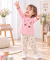 ベビー服 女の子 オリジナルチェリー柄　10分丈レギンスパンツ