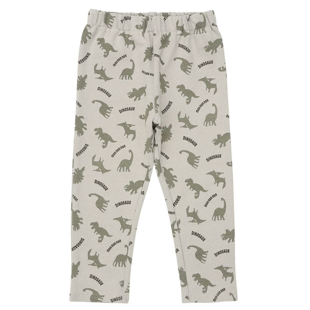 ベビー服 男の子 オリジナル恐竜プリント レギンスパンツ グレー(09) 正面