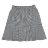 子供服 女の子 千鳥柄 飾りボタン付き フレアースカート ホワイト×ブラック(10) 背面