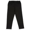 子供服 女の子 ストレッチツイル リボンロゴ刺? ロングパンツ ブラック(00) 正面