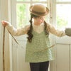 ベビー服 女の子 花柄キャミソール 重ね着風Tシャツ
