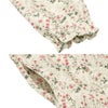 ベビー服 女の子 花柄 ボタン開き ワンピース アイボリー(12) デザインポイント1