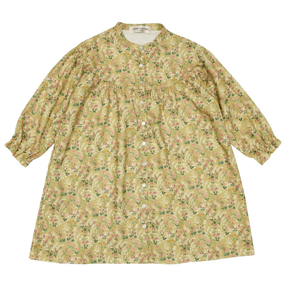 Bonpoint 花柄 長袖ワンピース 6 Bonpoint 紫花柄長袖ワンピース10Y