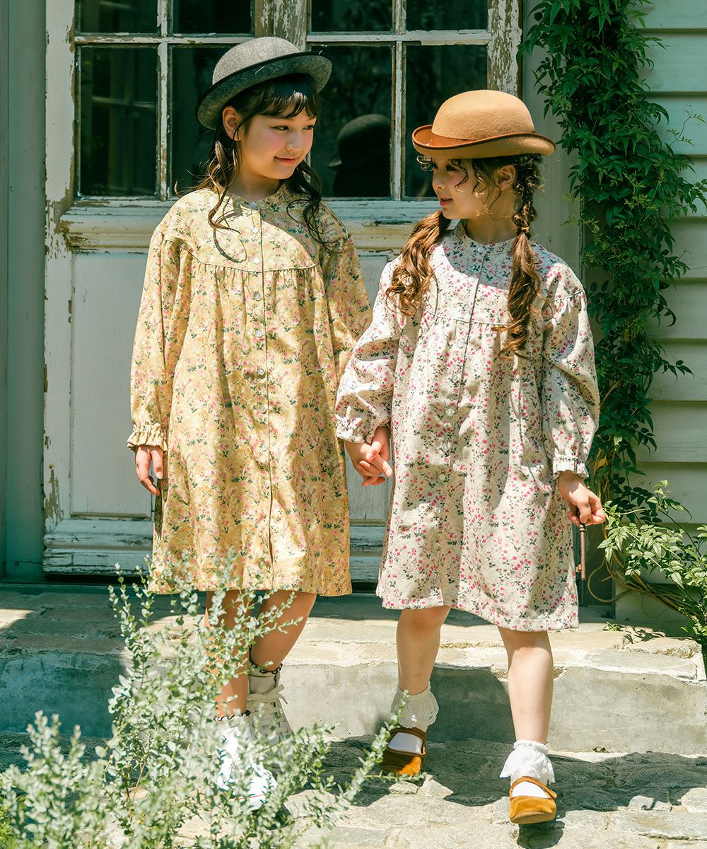 花柄 ボタン開き ワンピース｜ベビー・子供服 通販 moononnon むー