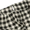 ベビー服 女の子 ストレッチ ギンガムチェック柄ロングパンツ ホワイト×ブラック(10) デザインポイント2